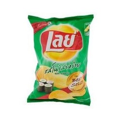 Картофельные рифленые чипсы со вкусом нори Nori Seaweed от Lay's 75 гр / Lay's Nori Seaweed Potato Chips 75 gr