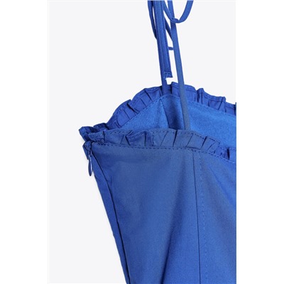 MIDI POPLIN DRESS WITH BOWS