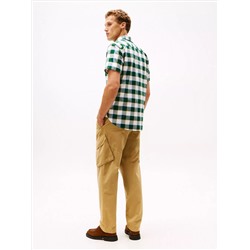 Regular Fit Plaid Stretch Oxford Shirt