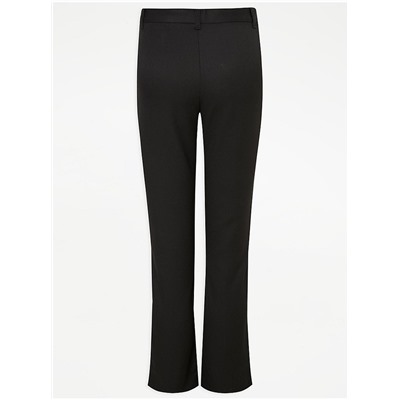 Easy On Senior Boys Black Slim Leg School Trouser 2 Pack