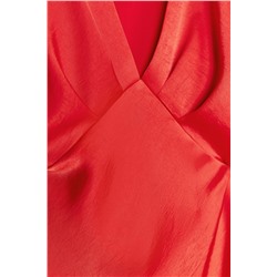 SATIN MIDI DRESS