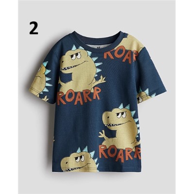 Хлопковая футболка для мальчиков H&M