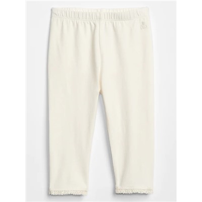 Baby Lace-Trim Leggings