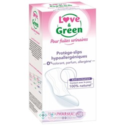 Love&Green Fuites Urinaires - Protège-Slips Hypoallergéniques - Ultra Mini x28