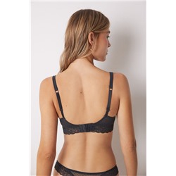 Sujetador top tul plumeti gris