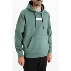 Sudadera oversize con capucha - Verde