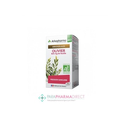 ArkoPharma ArkoGélules - Olivier - Pression Sanguine - BIO 45 gélules