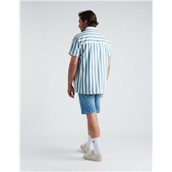 Slim Fit Denim Shorts, Men, Light Blue