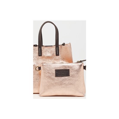 Bolso y compartimento de piel Coti Rosa