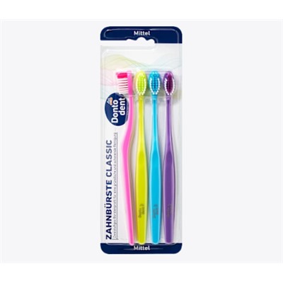 Zahnbürste Classic mittel, 4 St