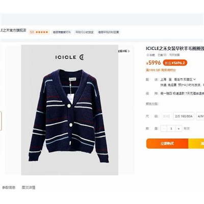 Женский кардиган ICICL*E  Реплика
