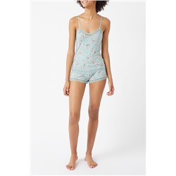 Top lencero Debbie Turquesa