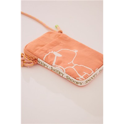 Funda teléfono Snoopy nylon acolchado