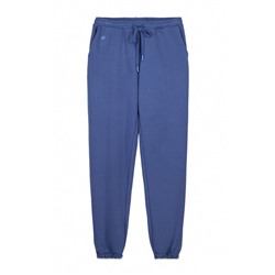 Pantalón largo jogger felpa azul