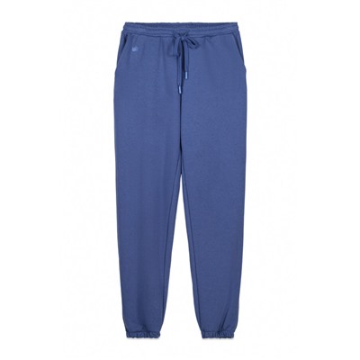 Pantalón largo jogger felpa azul