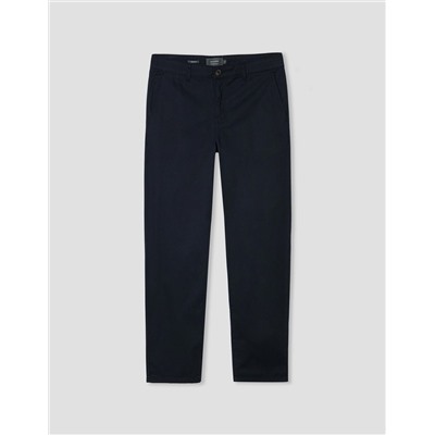 Pantalón de Sarga Regular Fit, Hombre, Azul Oscuro