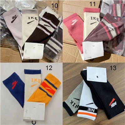 Цветные наборы носков  NIK*E комплект из 3х пар