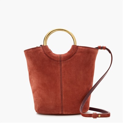 Bracelet bucket bag in Italian suede
