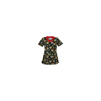 UA Autism Speaks Black Print Scrub Top