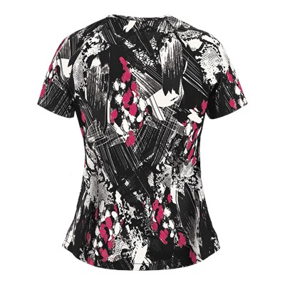 koi Stretch Scrubs Painted Skin Print Top