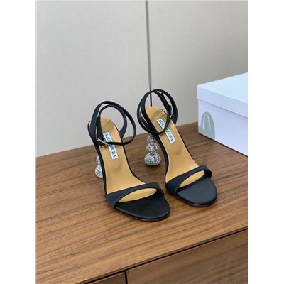 Красивые женские босоножки с акцентным каблуком Aquazzur*a 🌊