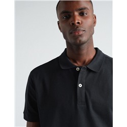 Piquet Polo, Men, Black