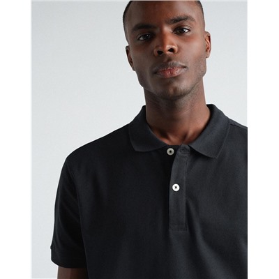 Piquet Polo, Men, Black