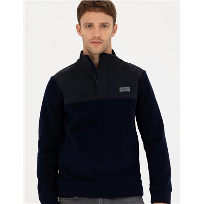 Lacivert Regular Fit Sweatshirt