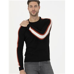 Siyah Slim Fit Kazak