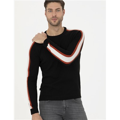Siyah Slim Fit Kazak