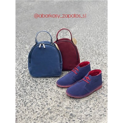 АВ. Zapatos 1512 NAVI-RED+AB.Z · Pelle · mochila serraje (610) АКЦИЯ