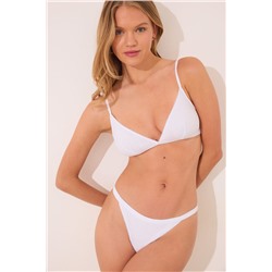Tanga tanga algodón desagujado blanco