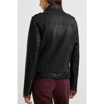 Chaqueta biker vaquera slim