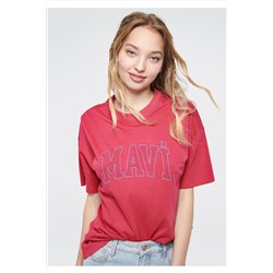 Mavi Logo Baskılı Pembe Tişört Regular Fit / Normal Kesim 1611193-70931