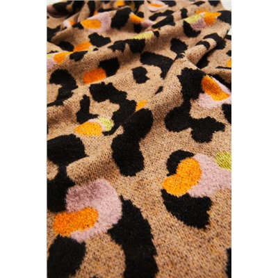 Bufanda alargada animal print