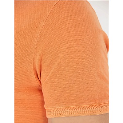 Turuncu Slim Fit Polo Yaka Tişört