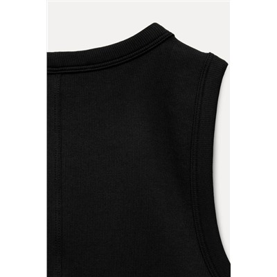 SLEEVELESS RIBBED TOP