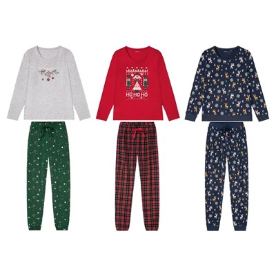 ESMARA® Damen Weihnachts-Pyjama
