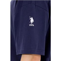 Erkek Lacivert Comfort Long Bisiklet Yaka Tişört