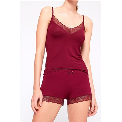Short Liddy Burdeos granate