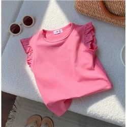 Хлопковая футболка с коротким рукавом