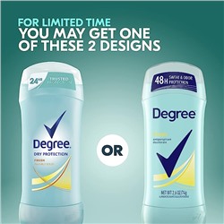 Degree Antiperspirant Deodorant 48-Hour Sweat and Odor Protection Fresh Energy Antiperspirant For Women (2шт)