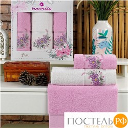 11781 Комп. Пол. MERZUKA махр. в короб. (50x90/2)(70х140/1) 3 шт. EVA сиреневый