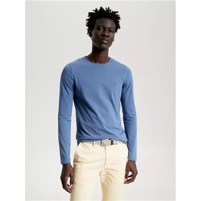 TOMMY HILFIGER SLIM FIT STRETCH LONG-SLEEVE T-SHIRT