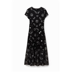 Vestido midi floral