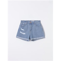 MOM FIT DENIM SHORTS