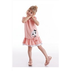 Denokids Kız Çocuk Fırfırlı Tavşan Elbise CFF-19Y2-037