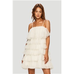 Vestido avolantado Blanco