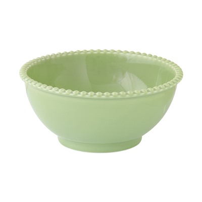 Салатник, 20 см, 1,5 л, фарфор P, зеленый, Бусины, Tiffany, 60358