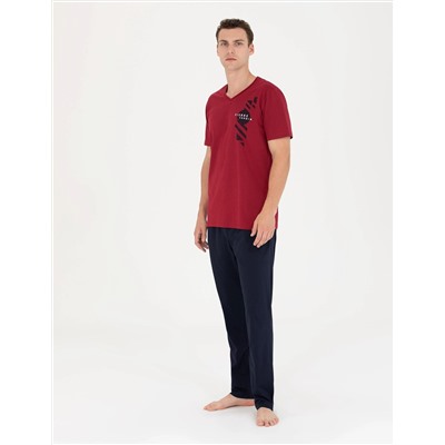 Bordo Pijama Takımı